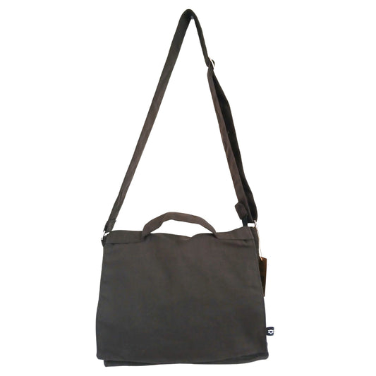 Bolsa Mensajera de Algodón Lona para Portátil - Charcoal