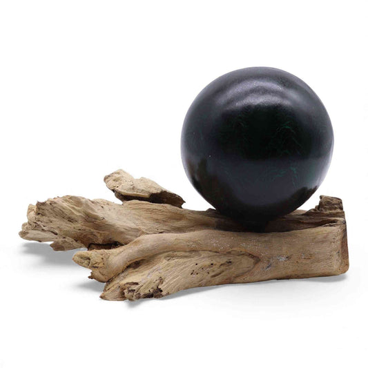 Lámpara de Mesa con Acabado Craquelado - Verde esmeralda - Artisan Product Ethically Sourced Handmade | El Bazar de Tizar