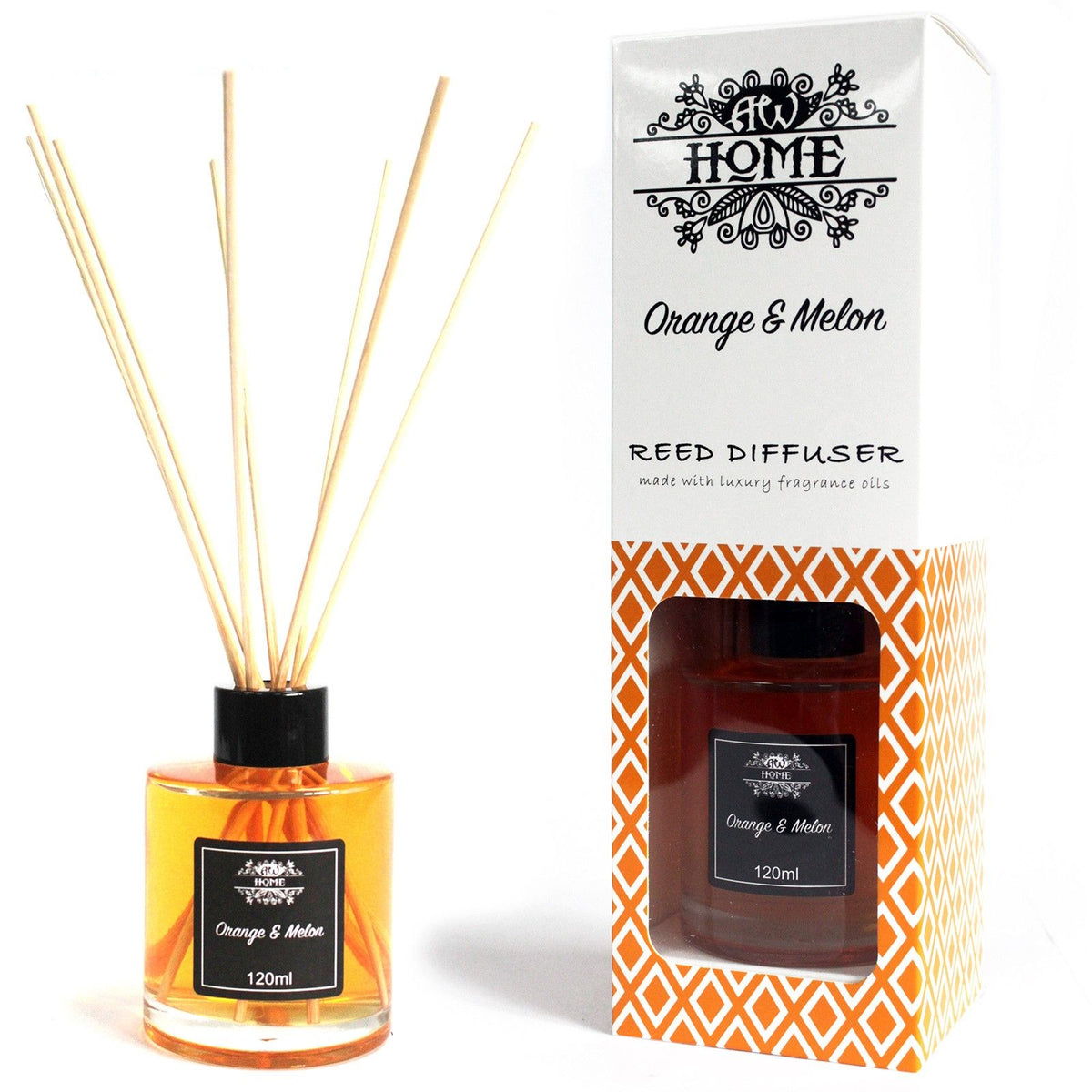 Difusor aromático 120ml - aranja y melón - Difusor aromático 120ml