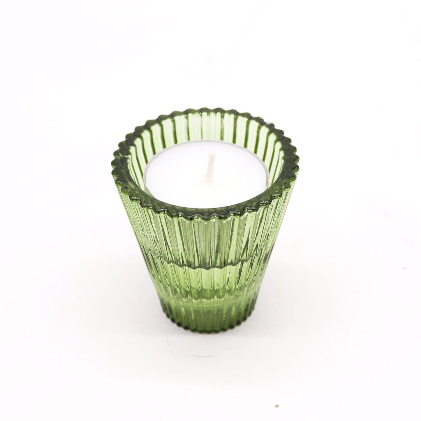 Portavelas reversible para cena / vela de té - Jardín de Jade - Portavelas y tarros de cristal