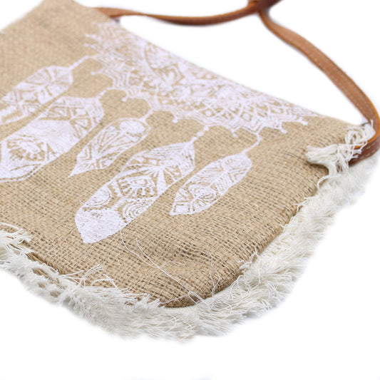 Bolso con flecos - Estampado Atr. Sueños - Bolso con Flecos