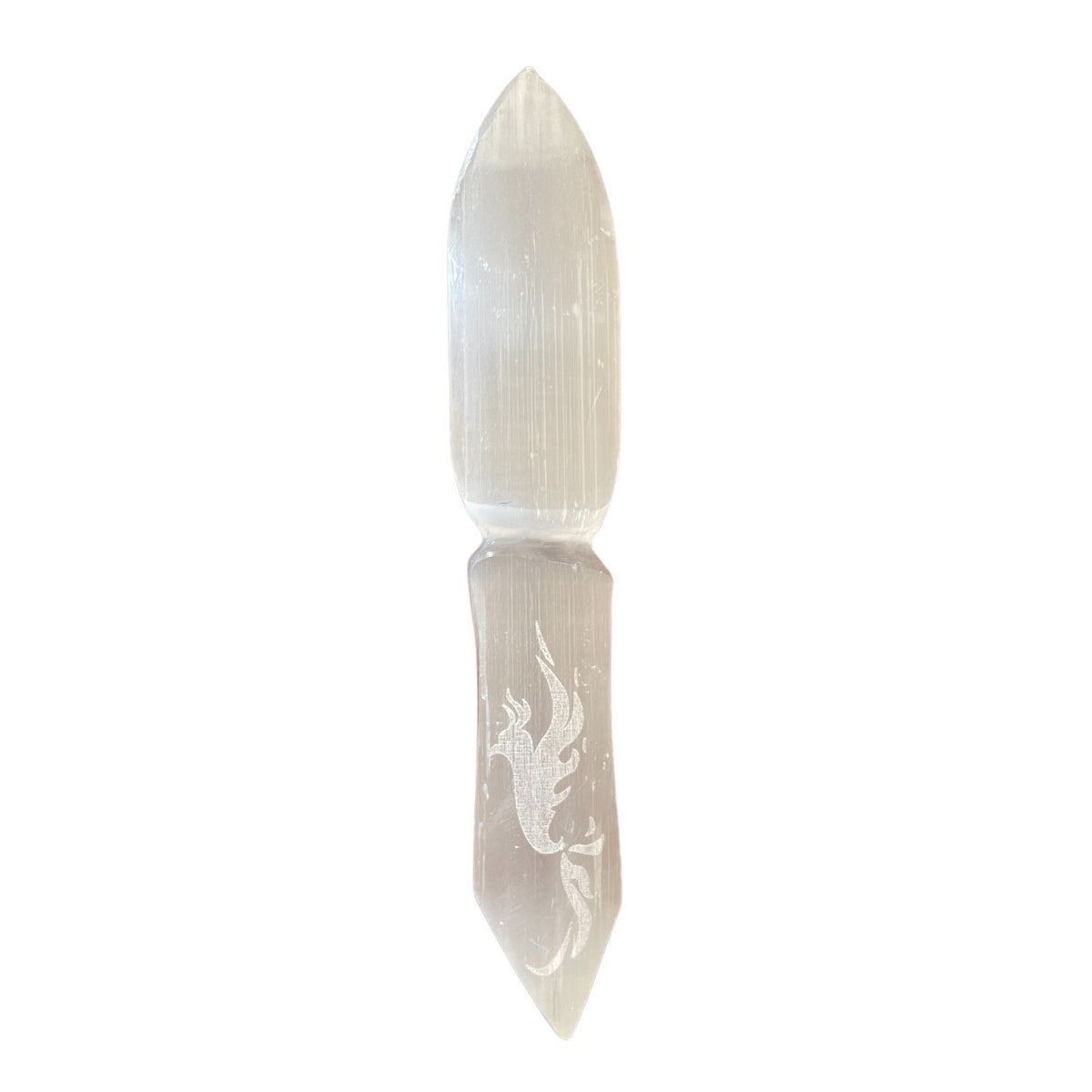Cuchillo ritual de Selenita - Dejar atrás el pasado - Cuchillos Rituales de Selenita