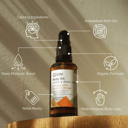 Aceite Corporal Organico 50 ml - Zanahoria y Naranja
