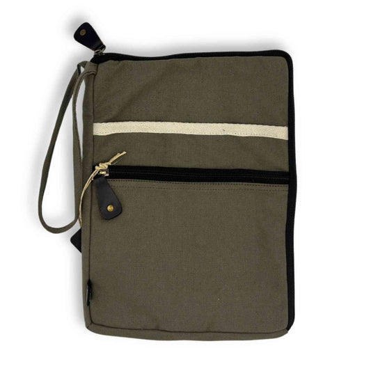 Funda de Lona para Portátil Hope Hare - Oliva
