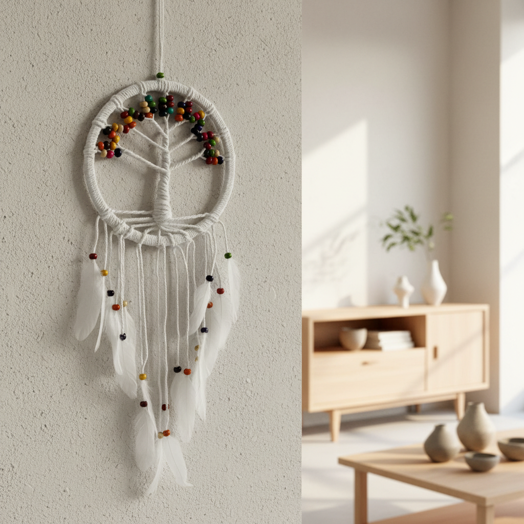Tree of Life Dreamcatcher - Cotton 22cm (assorted)