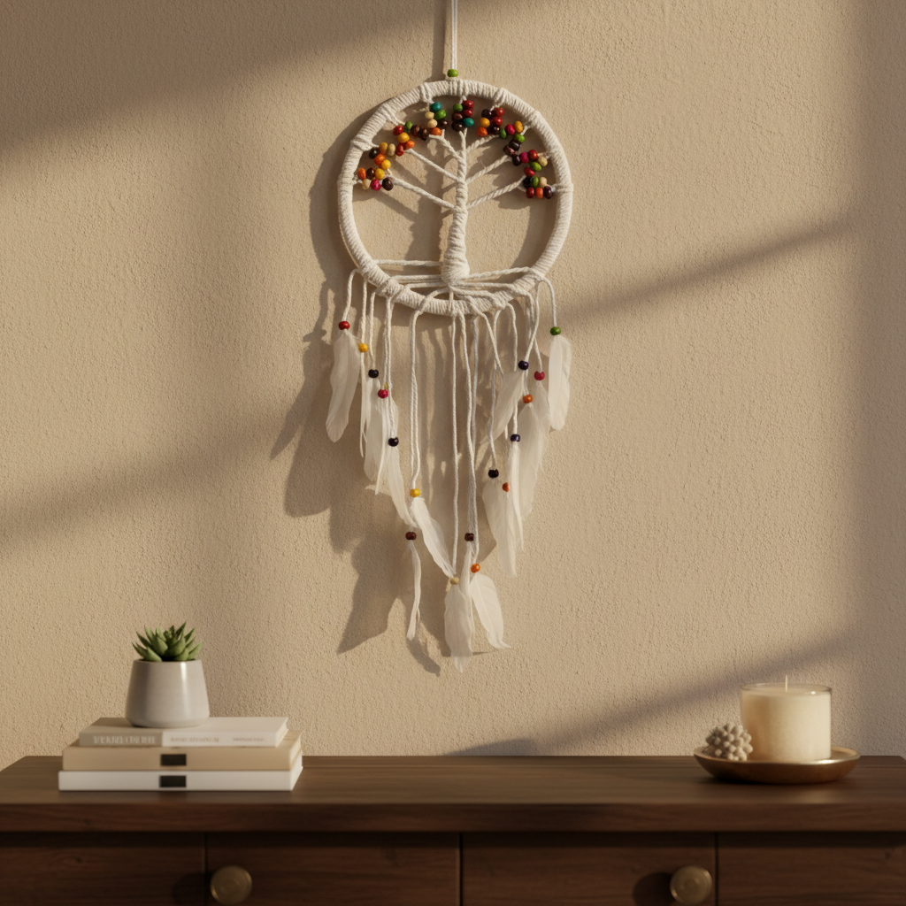 Tree of Life Dreamcatcher - Cotton 22cm (assorted)