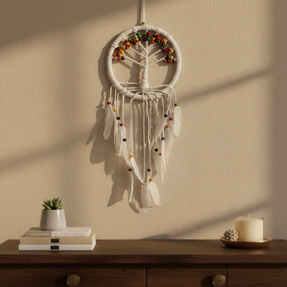 Tree of Life Dreamcatcher - Cotton 22cm (assorted)