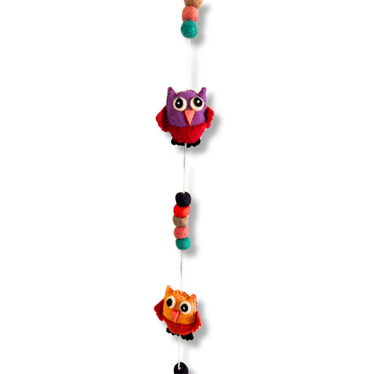 Colgante de Pared de Fieltro - Búhos (colores variados)