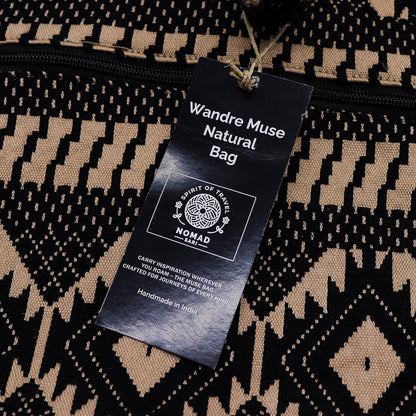 Bolsas Jacquard Naturales – Telar del Desierto – Bolsa Musa Viajera