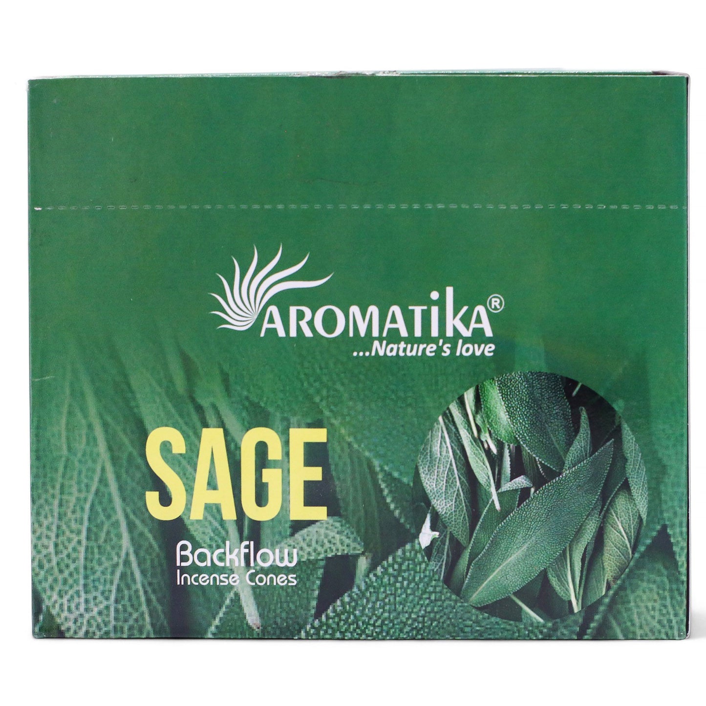 Paquete de 10 Inciensos Masala Backflow - Salvia