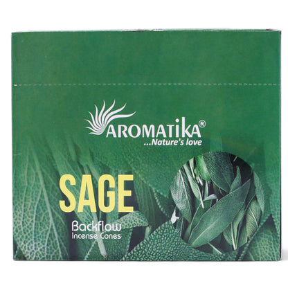 Paquete de 10 Inciensos Masala Backflow - Salvia