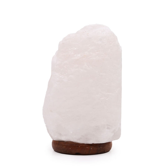 Lámpara de Sal del Himalaya de Cristal de Roca - & Base apx 3-5kg