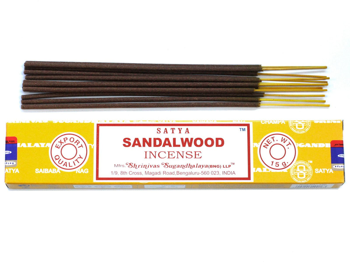 Varillas de Incienso Satya 15gm - Sándalo - Incienso Satya en Sticks, Artisan Product
