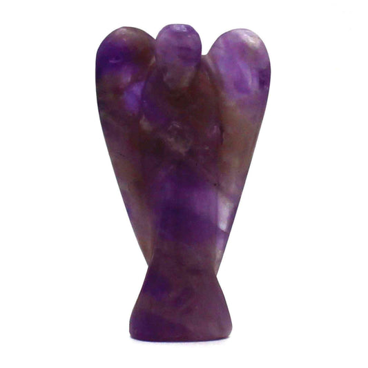 Ángel de piedra preciosa tallada a mano - amatista - Figuras de Piedras Preciosas, amatista