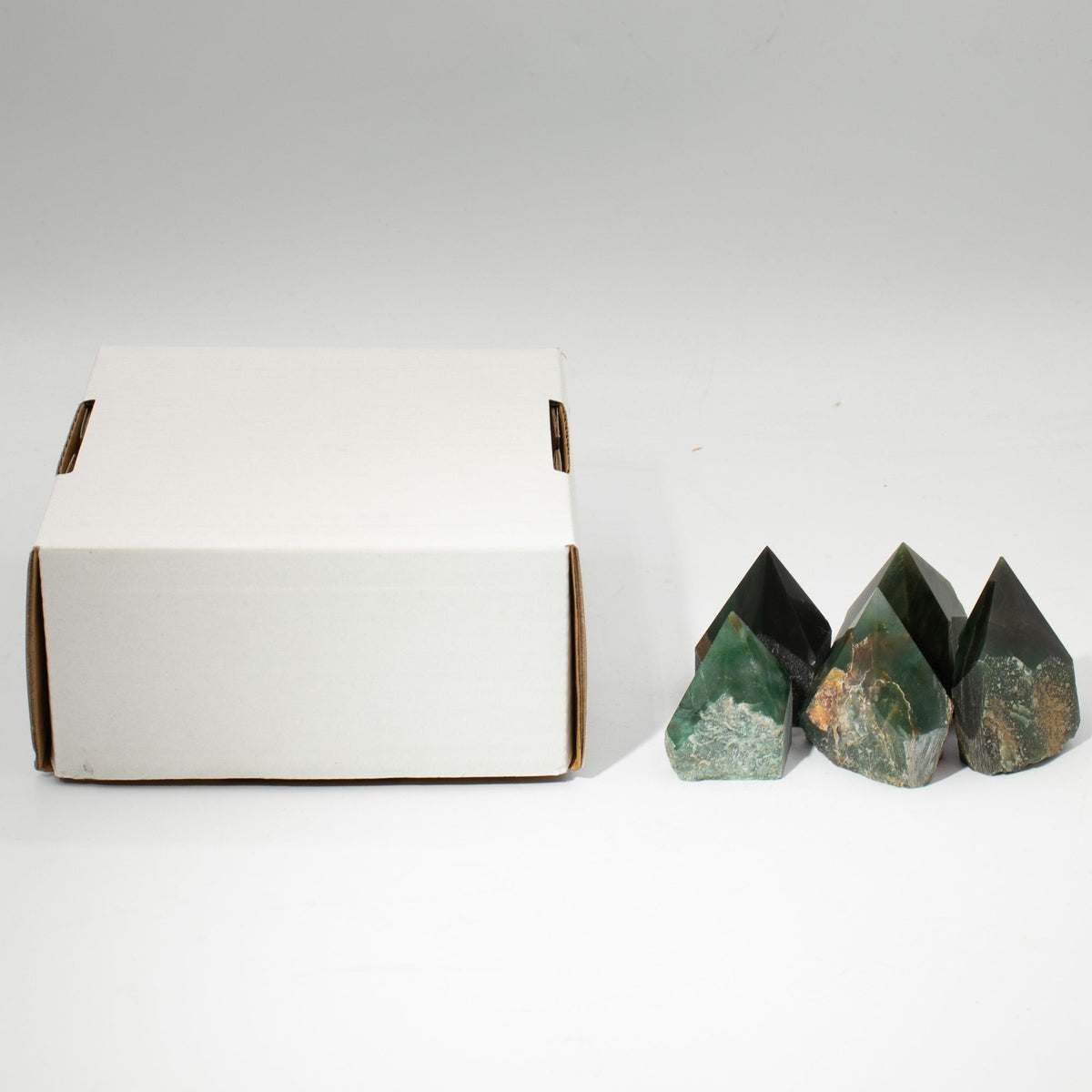 Puntas pulidas de piedras preciosas - aventurina verde (aprox. 5-6 piezas) - Puntas de Gemas
