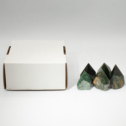 Puntas pulidas de piedras preciosas - aventurina verde (aprox. 5-6 piezas) - Puntas de Gemas