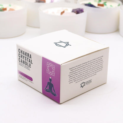 Velas de Cristal de Chakra  - Chakra de la Corona - Velas de Cristal de Chakras