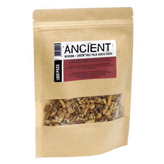 100g Trozos de árbol verde de palo santo - Palo Santo
