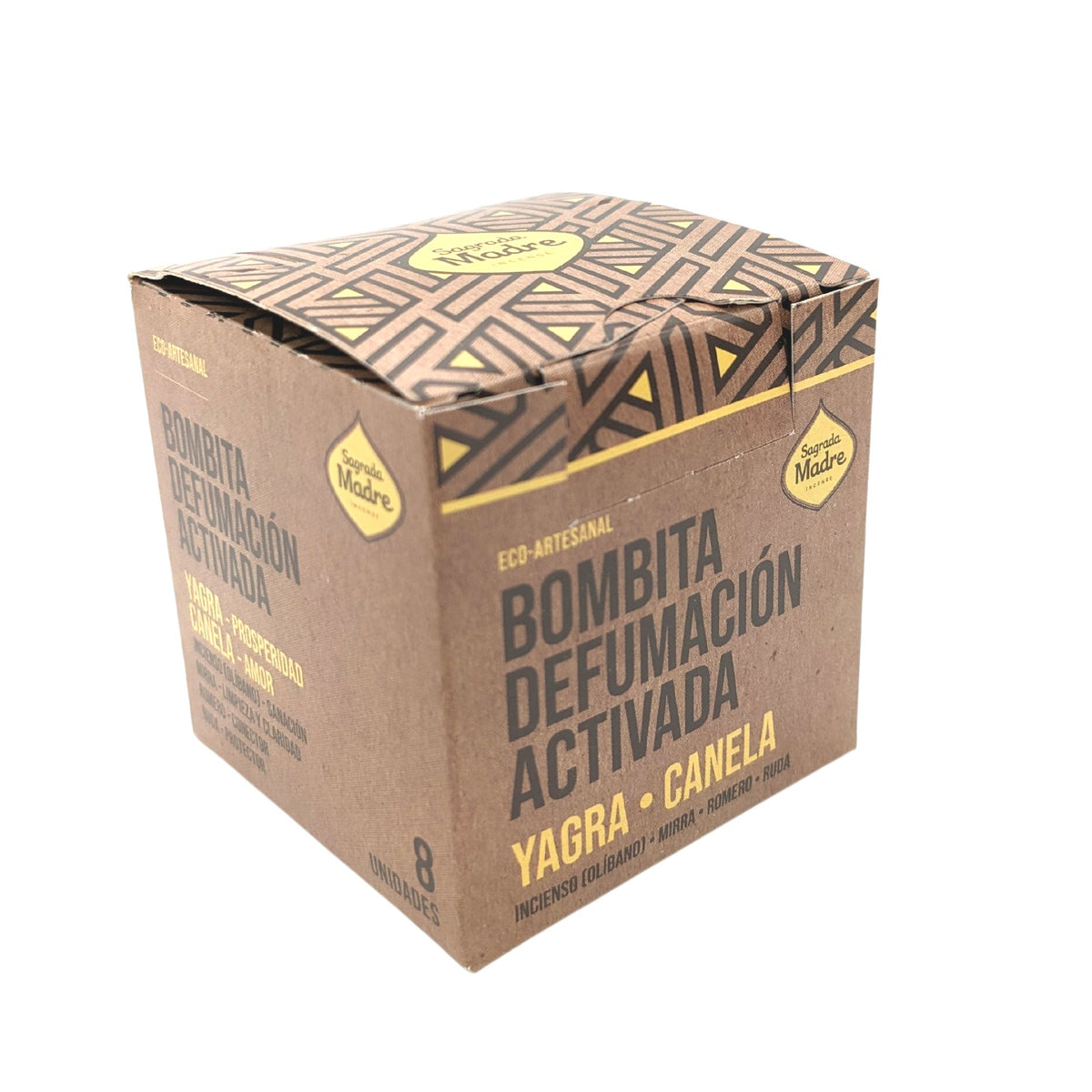 Caja de 8 Bombitas de Incienso Yagra-Canela - Bombitas de Incienso Naturales