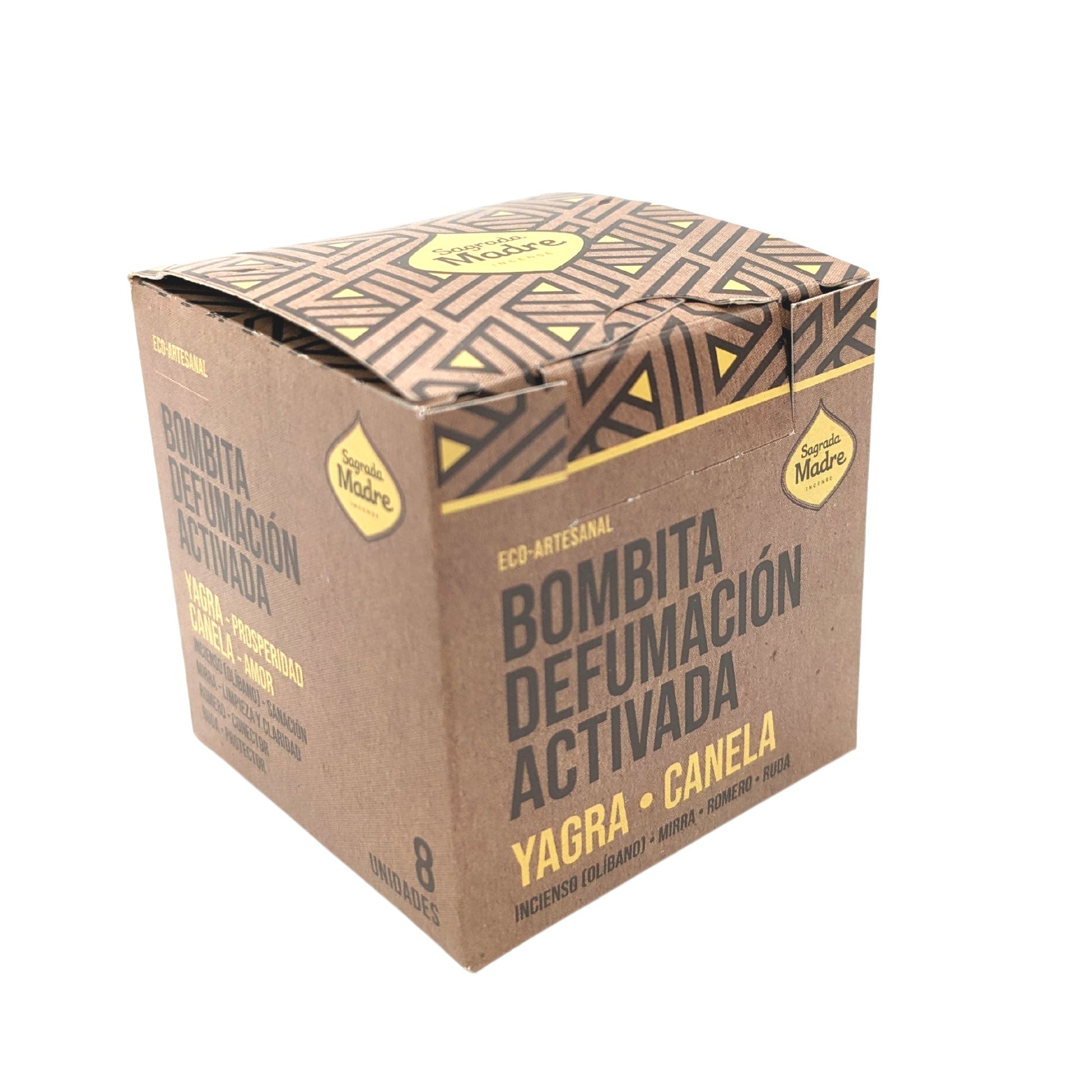 Caja de 8 Bombitas de Incienso Yagra-Canela - Bombitas de Incienso Naturales