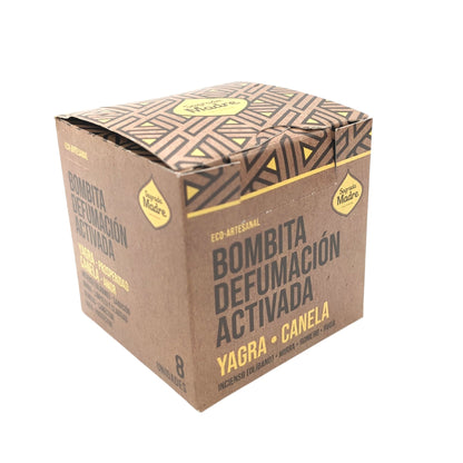 Caja de 8 Bombitas de Incienso Yagra-Canela - Bombitas de Incienso Naturales