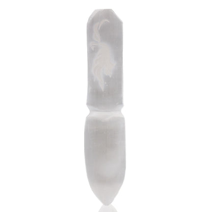 Cuchillo ritual de Selenita - Dejar atrás el pasado - Cuchillos Rituales de Selenita