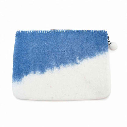 Funda de fieltro para portátil (hasta 14")  - Horizonte Azul