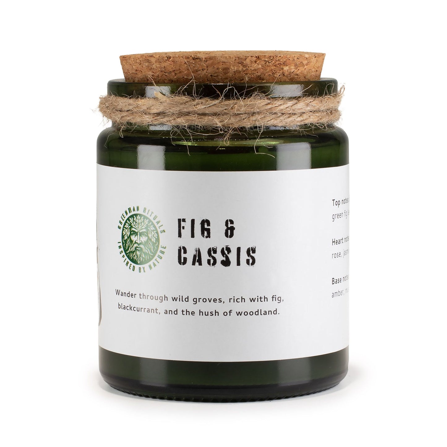 Vela de soja Greenman Woodwick - Higo triturado y grosella negra - Velas de soja Woodwick de Greenman Rituals, Eco Friendly