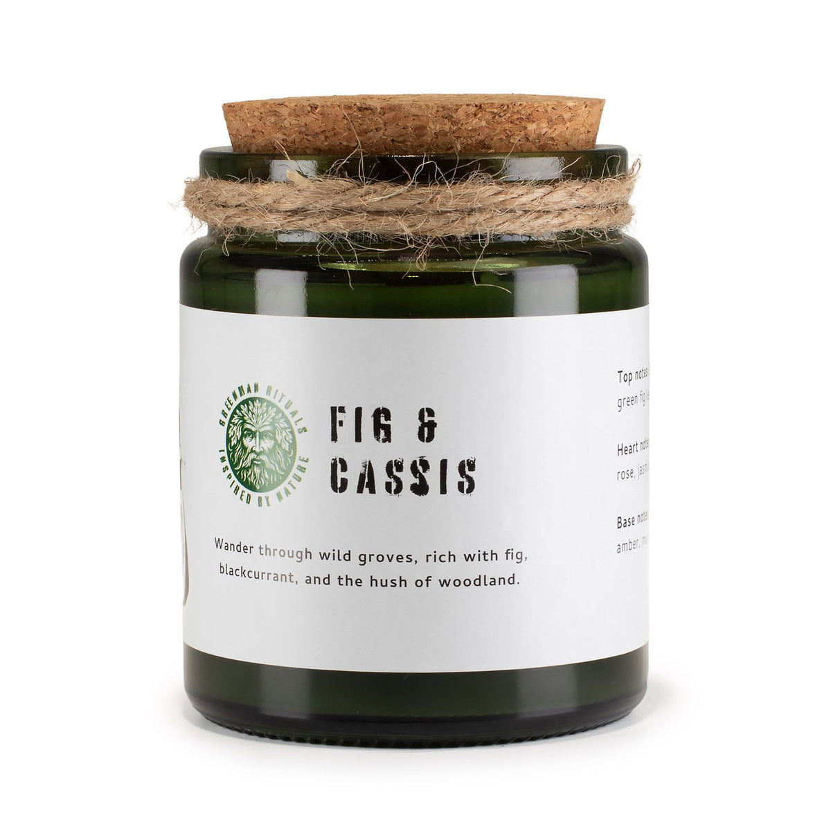 Vela de soja Greenman Woodwick - Higo triturado y grosella negra - Velas de soja Woodwick de Greenman Rituals, Eco Friendly
