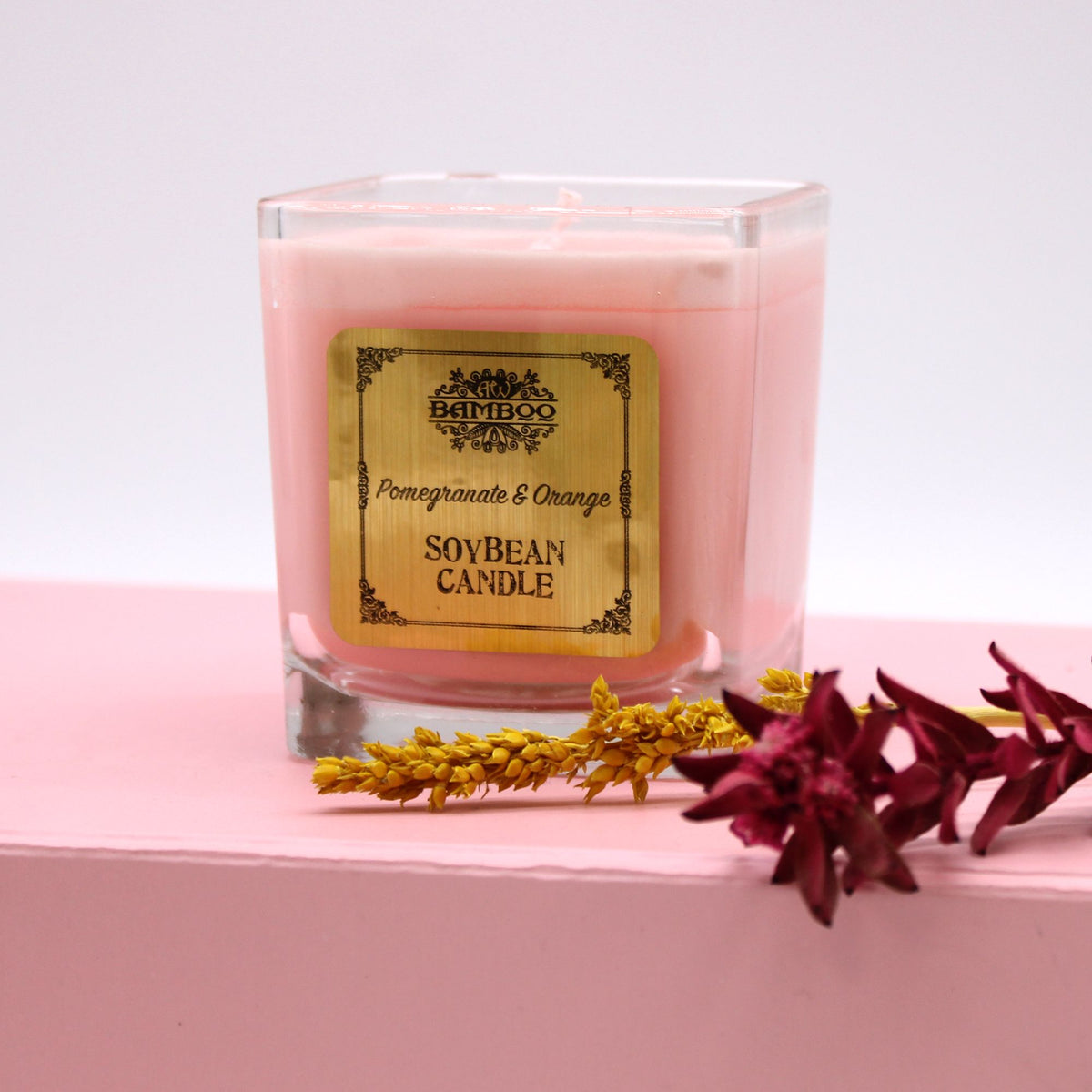 Vela de Cera de Soja - Granada y naranja - Velas de Cera de Soja, cera de soja