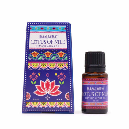 Aceite con fragancia de la India Banjara 10ml - Loto del Nilo - Aceites de Fragancias Indias 10ml