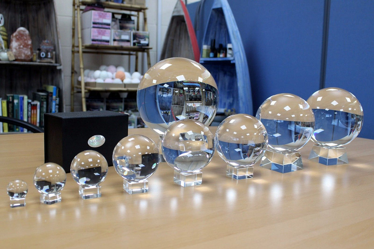 Bola de Cristal con Soporte 200mm - Bolas de cristal AW Artisan