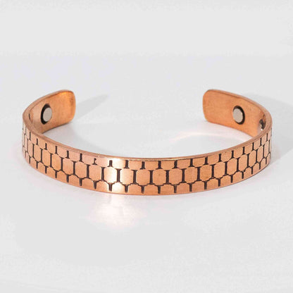 Pulseras Masculinas de Cobre Macizo con Imanes (surtidas)