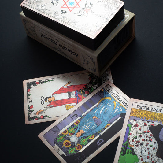 Juego de cartas de Tarot Waite con lámina de plata - con folleto - cartas de tarot tarot coleccionista tarot con folleto | El