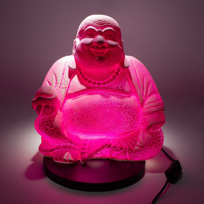 Lámpara del Buda sonriente Fruta del dragón - Base redonda