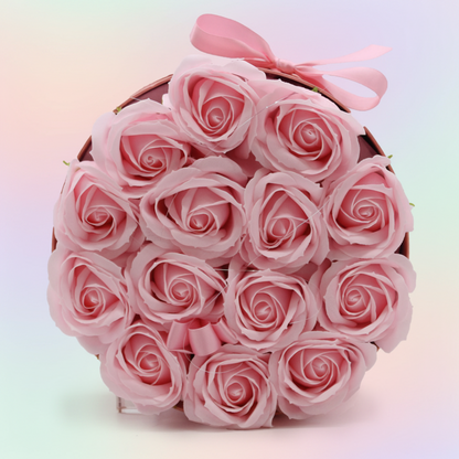 Caja de Regalo - Rosas de Jabón · 14 ud Rosa Redonda