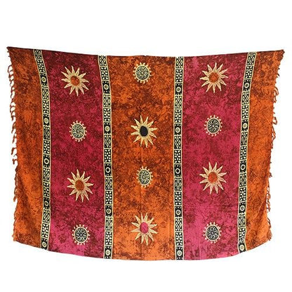 1x Pareo Celta de Bali - Símbolos del Sol (4 Colores Surtidos) - Pareos Celtas Bali