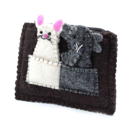 Finger Puppet Bag - Elephant and Mouse