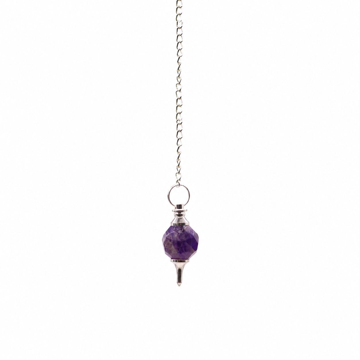 Facted Gemstone Pendulum - Amethyst - Péndulos Especiales Mágicos