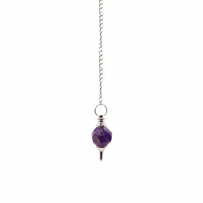 Facted Gemstone Pendulum - Amethyst - Péndulos Especiales Mágicos