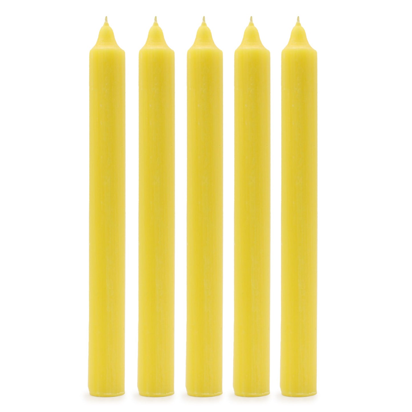Juego de Velas de Mesa de Color Sólido - Pack de 21 - Limón Rústico - Juego de Velas de Mesa de Color Sólido, decoración mesa