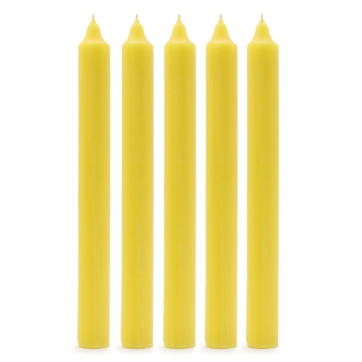 Juego de Velas de Mesa de Color Sólido - Pack de 21 - Limón Rústico - Juego de Velas de Mesa de Color Sólido, decoración mesa