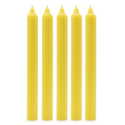 Juego de Velas de Mesa de Color Sólido - Pack de 21 - Limón Rústico - Juego de Velas de Mesa de Color Sólido, decoración mesa