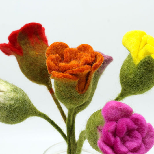 Felt Flowers - Roses (assorted colors)