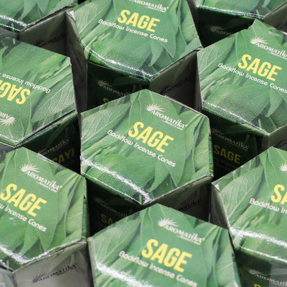 Paquete de 10 Inciensos Masala Backflow - Salvia