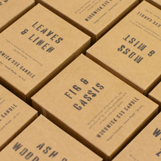 Vela de soja Woodwick Greenman - Lavanda Silvestre