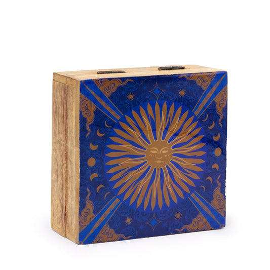 Medium Square Box 13.5x13.5x6cm - Sun - HOPE HARE
