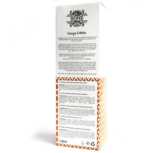 Difusor aromático 120ml - aranja y melón - Difusor aromático 120ml