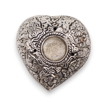 Porta-incienso Corazón Pequeño 6x5.5x1.5cm - Portainciensos de aluminio hechos a mano