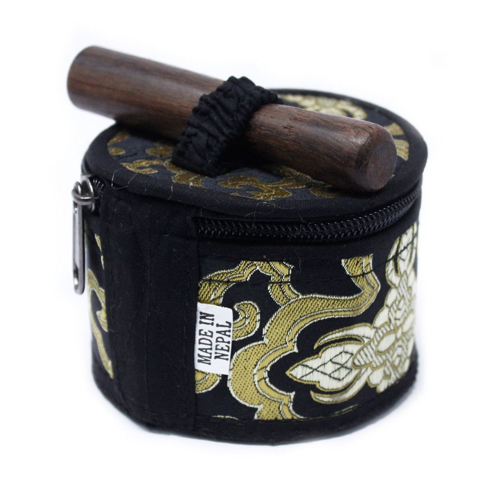 Mini Cuenco tibetano Set de Regalo - Negro - Set de Regalo Tibetano, cuenco tibetano
